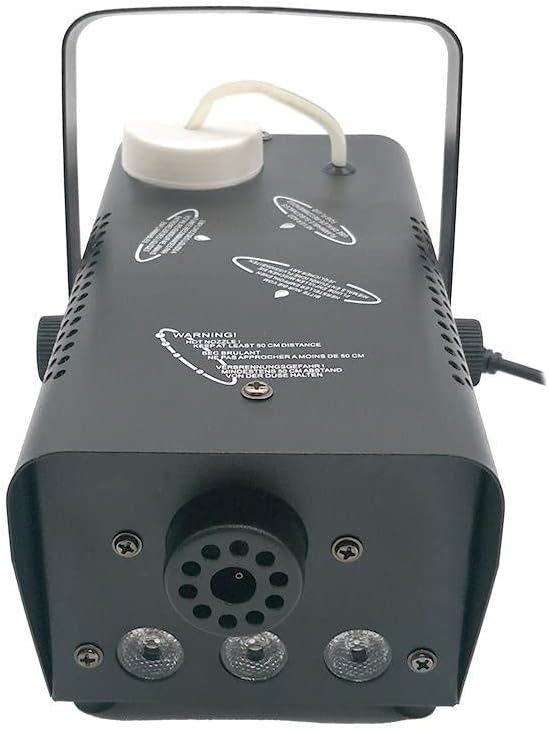 CRONY 800W RGB LED Fog Machine,Smoke Machine hood portable LED light with wired and wireless remote control