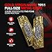 1911 Full Size Metal Grip Panels with Gold Finish – Virgin Mary Lady of Guadalupe Design, Ambi Safety Cut, Precision Fit for Government & Commander Frames, Matching Screws Included