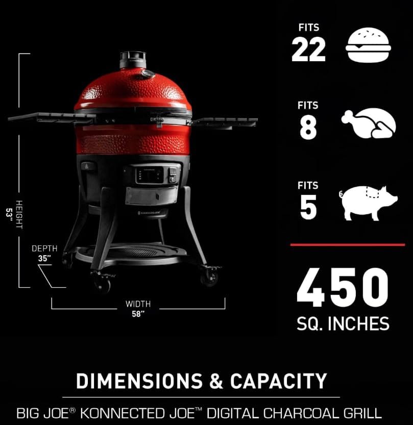 Big Joe Konnected Joe(TM) Digital Charcoal Grill and Smoker
