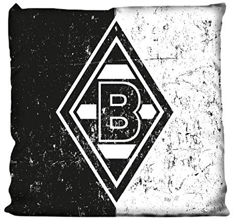 Borussia Mönchengladbach - Cojín, color blanco y negro