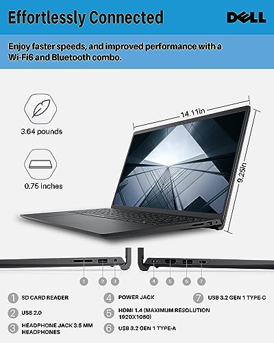 Image of Dell Inspiron 15 3530 Touchscreen Laptop Computer, 15.6 Inch FHD Office Laptop, 10 Cores Intel i7-1355U, 32 GB RAM, 1 TB SSD, Wi-Fi 6, Webcam, Win11 Pro & Microsoft Office Pro 2024 Lifetime License