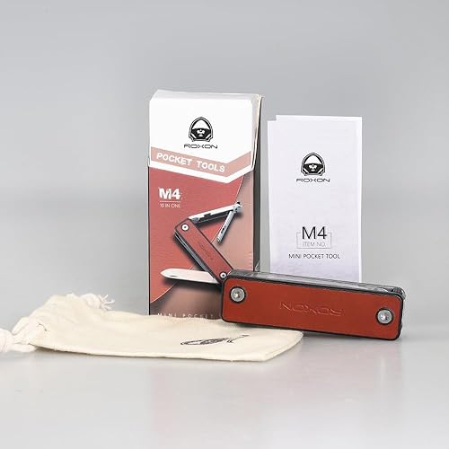 Miniatura 7 de ROXON M4 10 en 1 Mini cortaúñas portátil con mango de cuero multiherramienta, herramienta de utilidad, cuchillo con bloqueo de seguridad, tijeras,