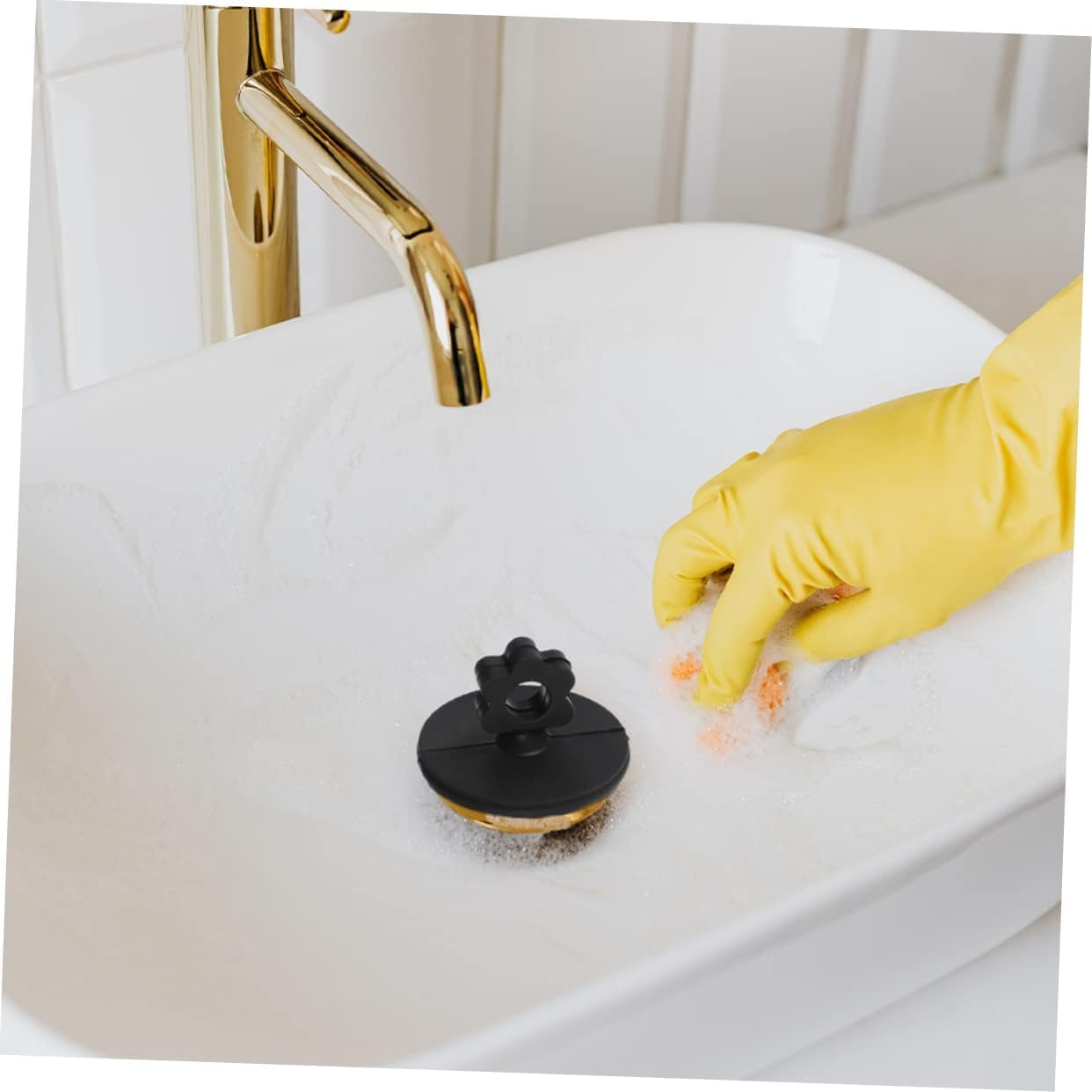 Tapón de filtro de baño, 2 piezas Tapón de bañera Tapón de bañera Drenaje de bañera Tapón de drenaje de fregadero de bañera Tapón de bañera Tapón de drenaje de bañera Tubo de drenaje de fregadero Cubi