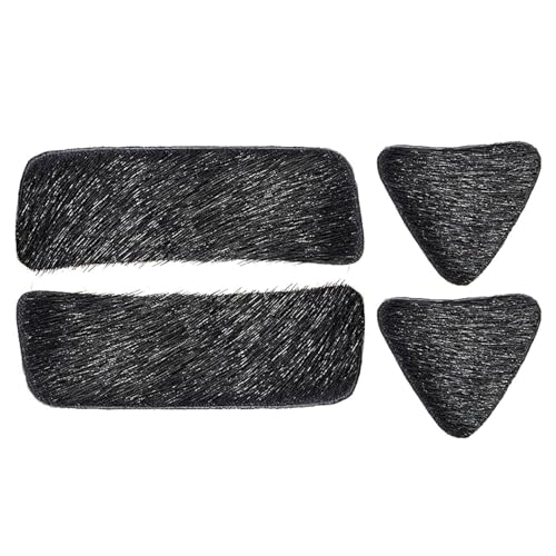 Bxian 2 Pairs Longbow Arrow Holder Fur Cushion Functional Backspin Accessories Outdoor Hunting Shooting Practice