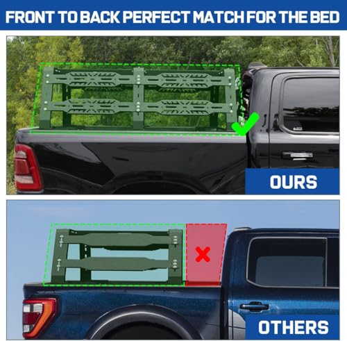 Image of 22 inch Truck Bed Rack with Off-Road Travel Kit for Jeep Gladiator Truck