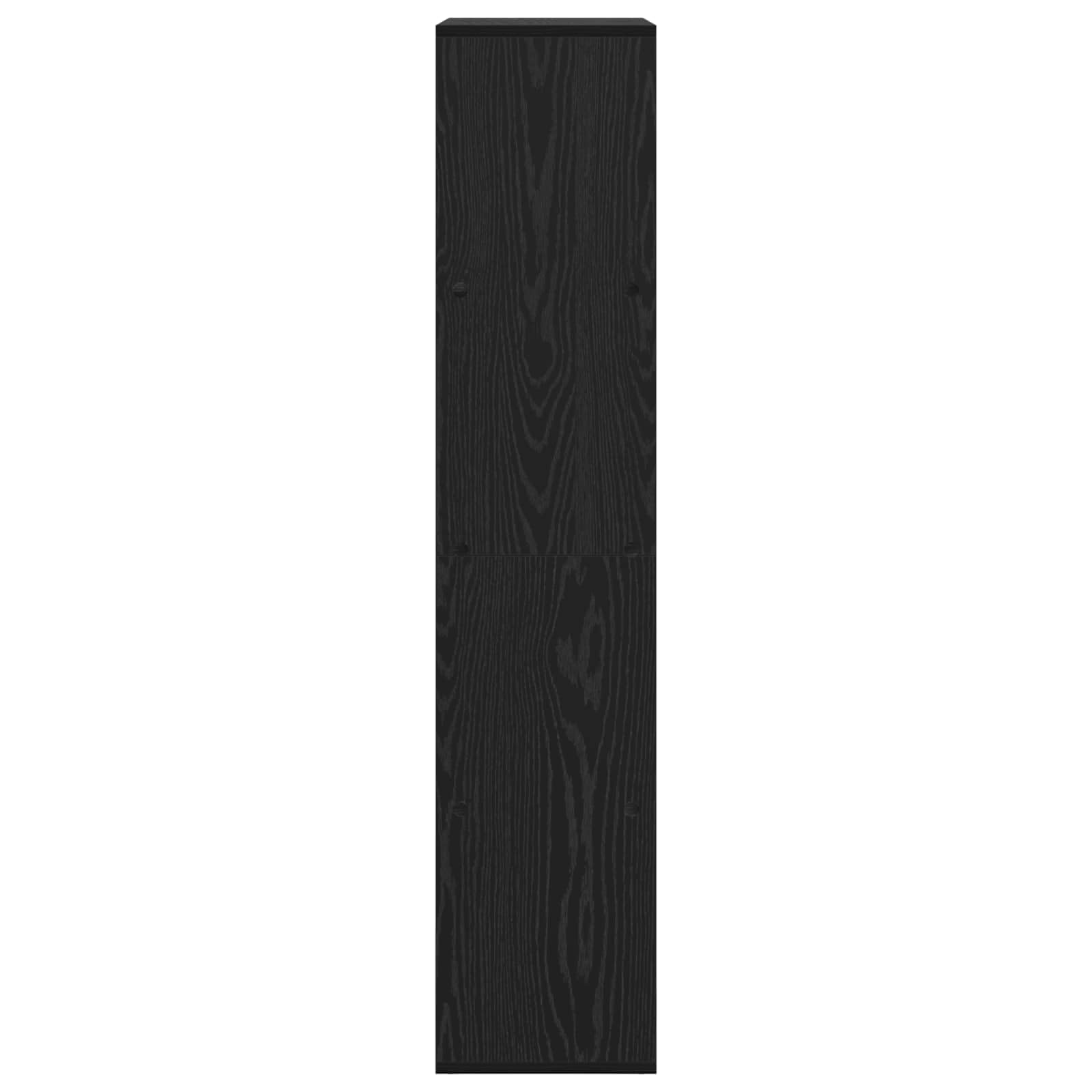 Bibliothèque chêne Noir en Bois d ingénierie 69,5 x 29 x 137,5 cm avec 8 étagères Compartiments, rayonnage pour Salon Bureau Chambre Rangement Livres, dossiers, CD, DVD, Mangas