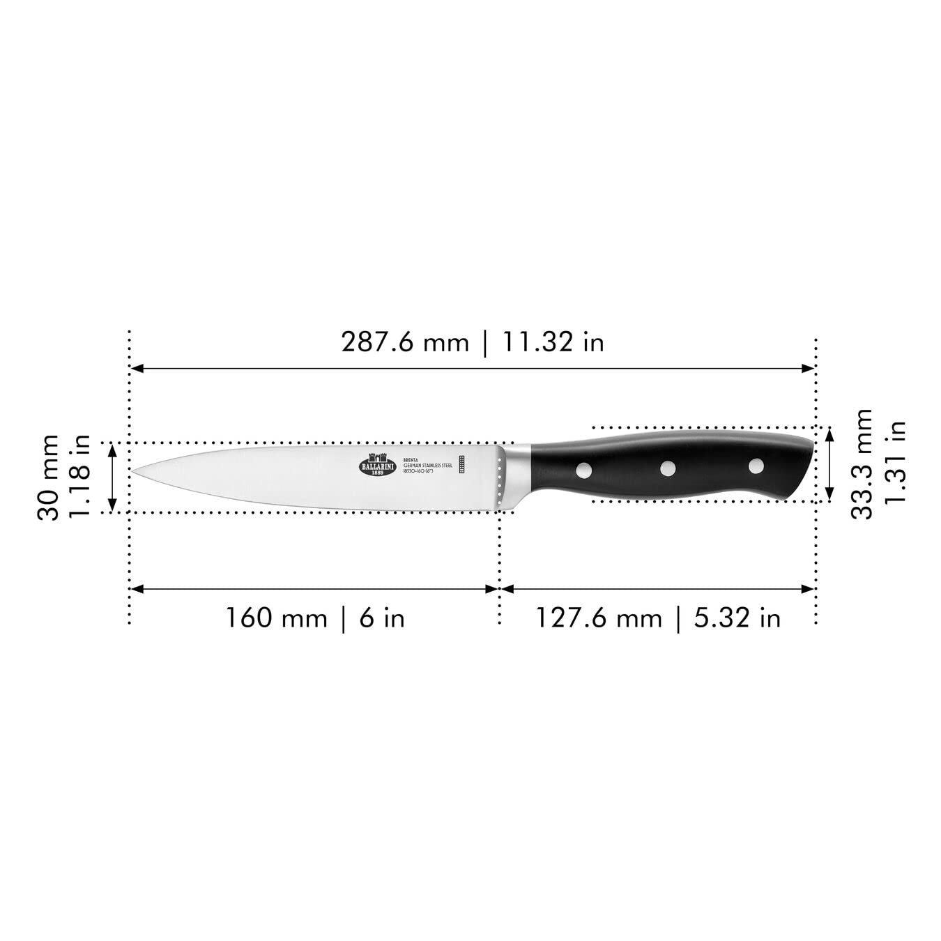 BALLARINI Linea Brenta Coltello Trinciante cm 16