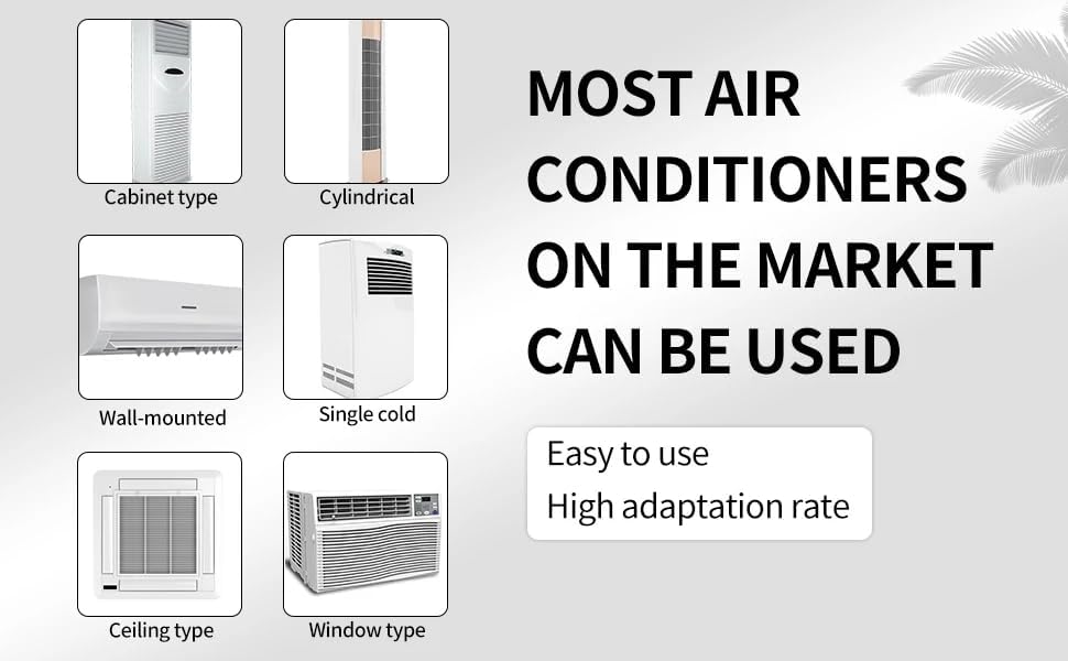 Universal Air Conditioner Remote Control Replacement for KT109II - LCD Display, Compatible with Most AC Units, Energy Saving, Easy Setup