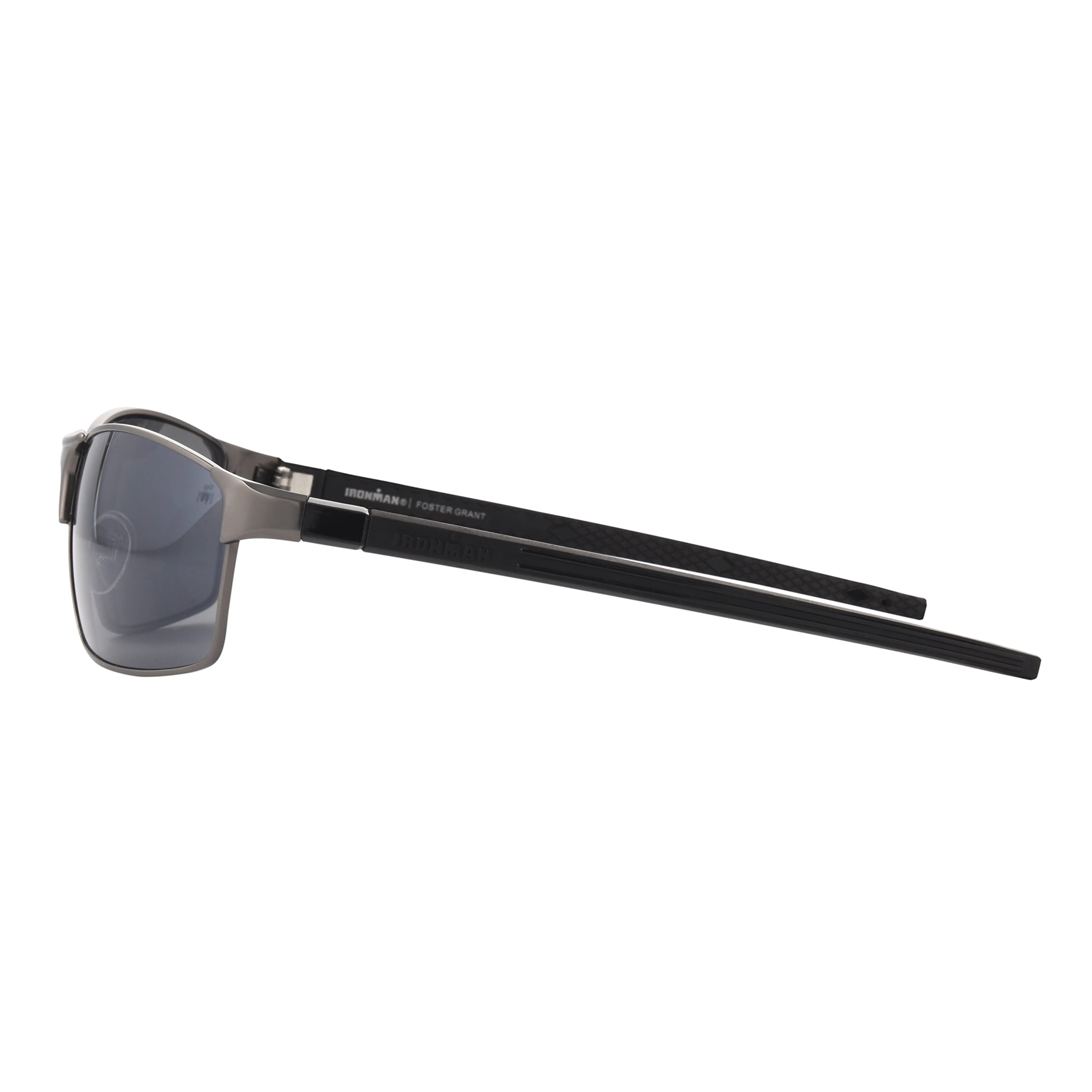 IRONMAN Herren Stride Sonnenbrille, Matt Gunmetal/Black, 61 mm