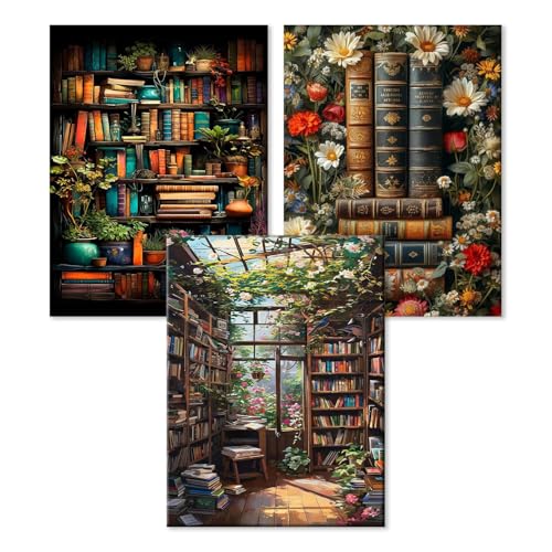 WEMEON 3 Pièces Peinture Numero Adulte - DIY Livre Peinture par Numero Adultes, Inclure Acrylique et pinceau, Loisirs Activités D'art Artisanales Kit Paint...