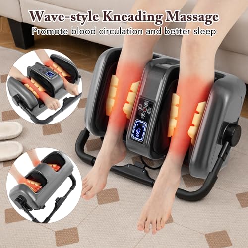 Image of ARLIME Foot Massager with Heat, Deep Kneading Shiatsu Massager Machine for Plantar Fasciitis Pain Relief Neuropathy Muscle Arm Relaxation, Foot and Calf Massager Gifts for Adults (Grey)