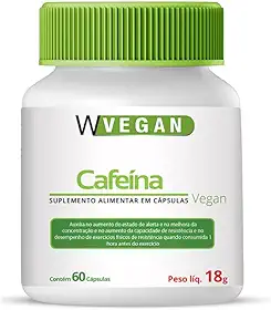 W Vegan Cafeina 200Mg 60 Capsulas Wvegan