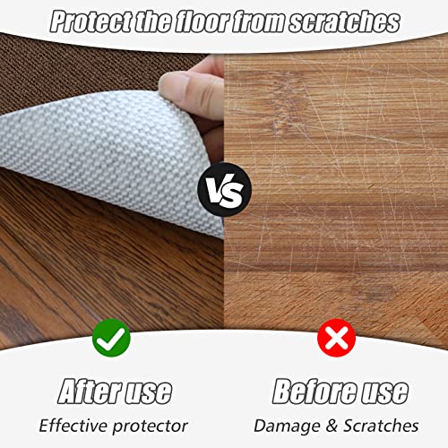 Image of Sycoodeal Office Chair Mat for Hardwood Floor,Office Computer Gaming Chair Mat for Tile Floor,Large Floor Protector Rug,Anti-Slip,Easy to Clean,Coffee(48 inchx60 inch)