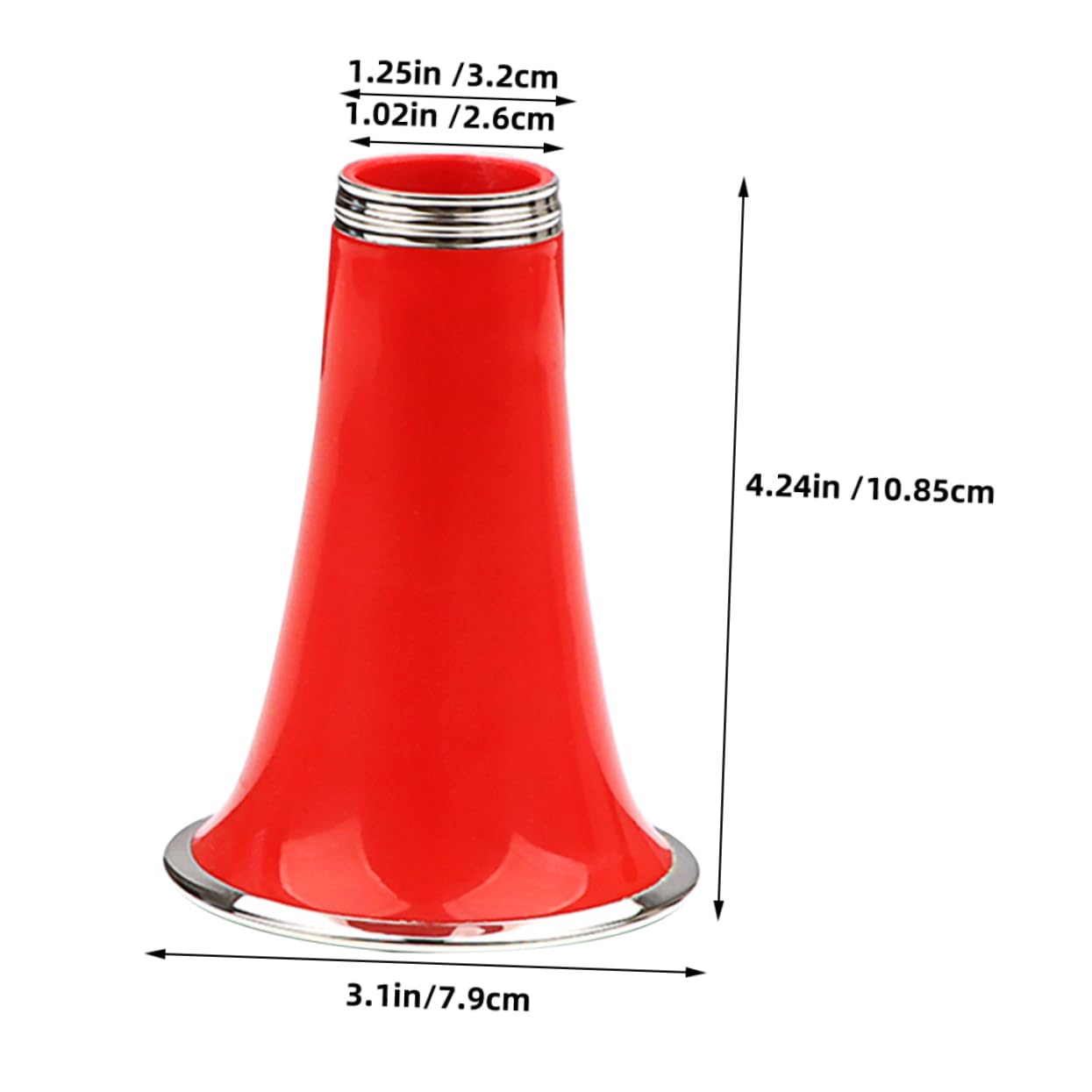 ERINGOGO Clarinet Bell Music Instrument Red Plastic Clarinet Bell Easy to Use for Levels