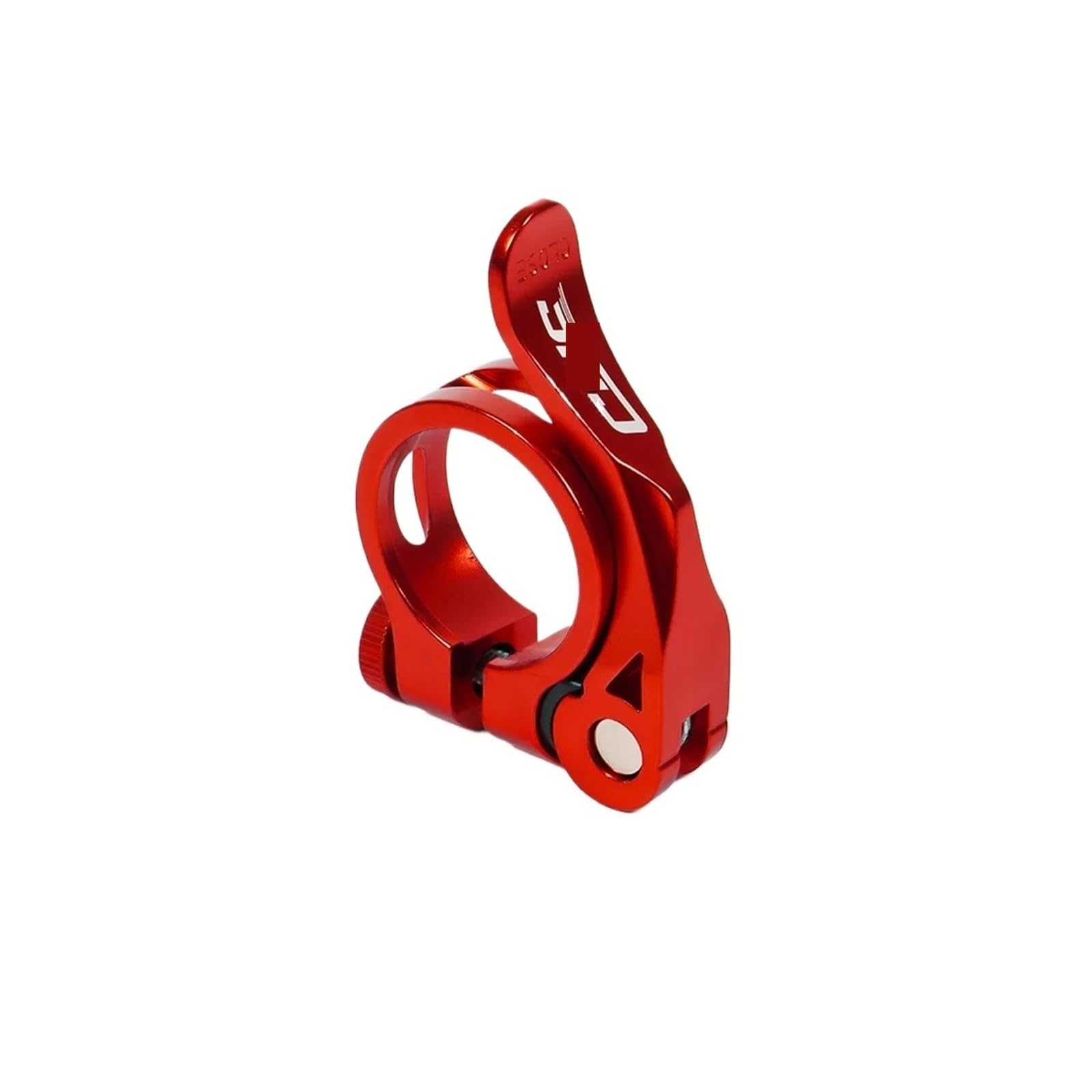 Afkfkr Red Seat Post Clamp 31.8/34.9Mm Quick Release Road Bike Aluminum Ultralight Mtb Bicycle(,34.9Mm)