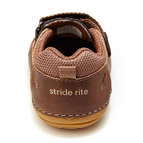 Stride Rite baby boys Soft Motion Sonny Sandal, Brown, 3 Infant US
