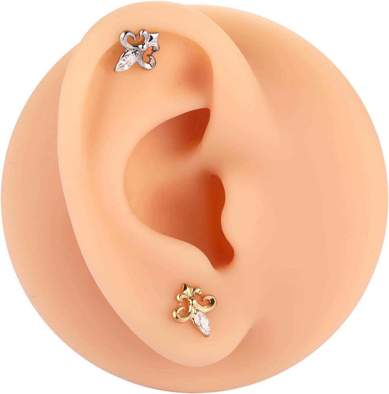 GAGABODY Labret Studs 16g G23 Titanium Lip Rings 6/8/10mm Tragus Earring Labret Jewelry 16g Medusa Piercing Flat Back Lip Studs Cartilage Helix Piercing Jewelry