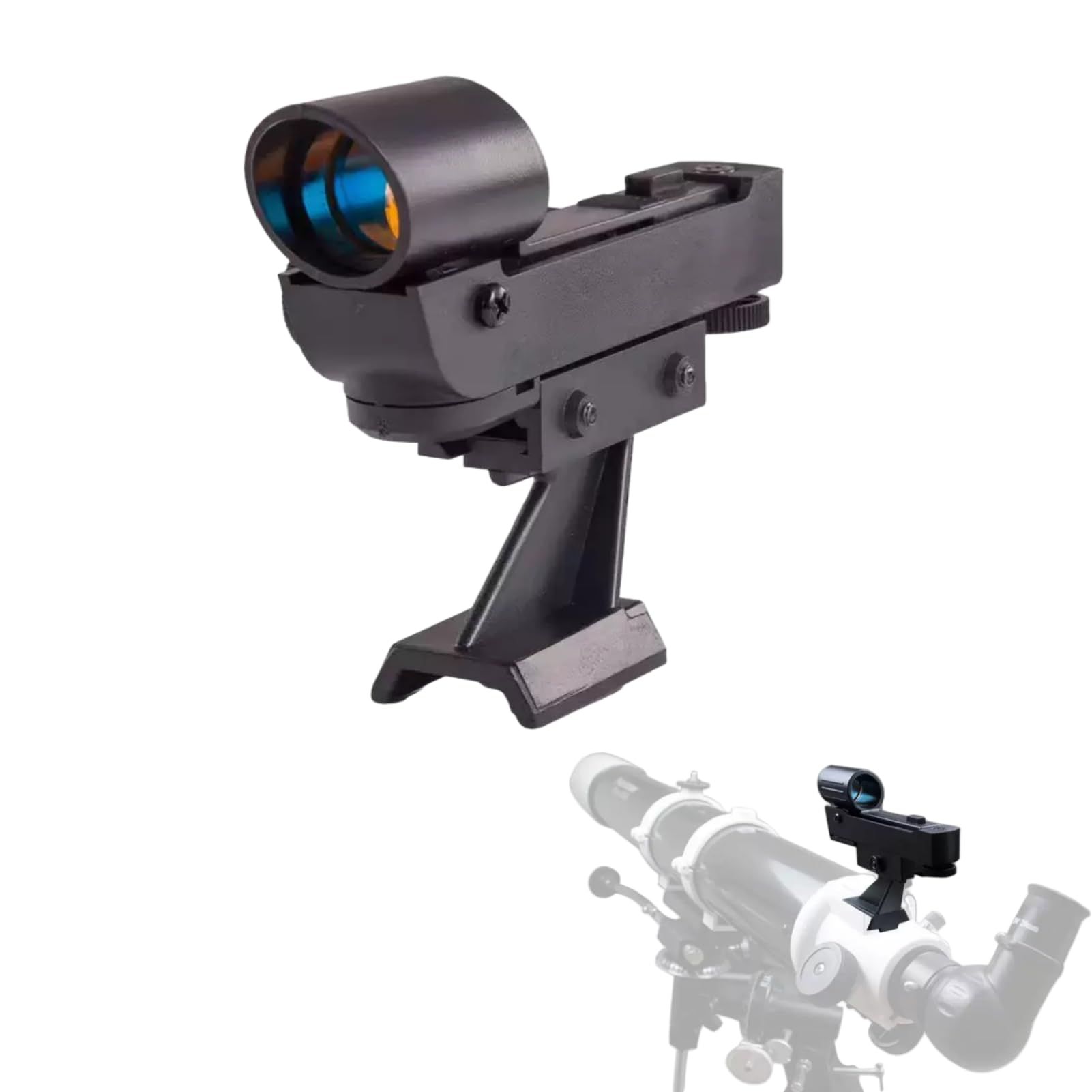 PUSOKEI ROT DOT FODER-Bereich für Astronomische Teleskopreflex-Sucher, Sternzeiger Sucher Astronomisches Teleskopzubehör mit Slide-In-Klammer