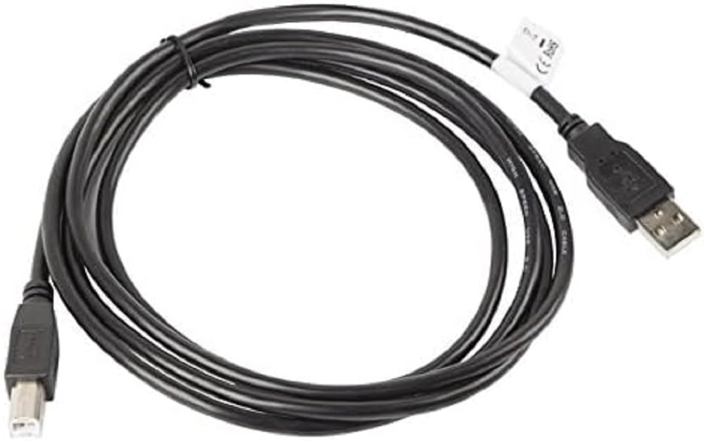 lanberg ca/USBa/10cc/0018 USB 2.0 A Male to USB 2.0 B Male Cable 1.8 m Black