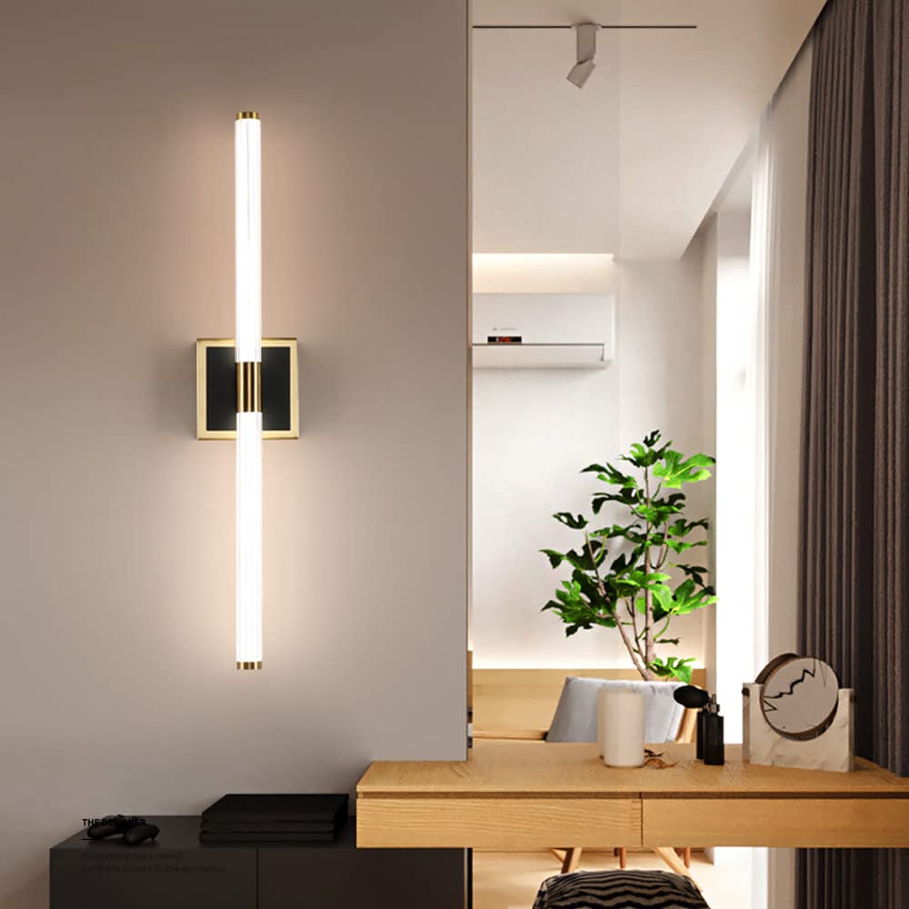 Jadssox Lampe de Miroir de courtoisie LED linéaire pour Salle de Bain, 10 W Miroir Avant luminaires Lampes de Maquillage, Bain Miroir Avant lumières linéaire vanité Applique Murale sur Miroir