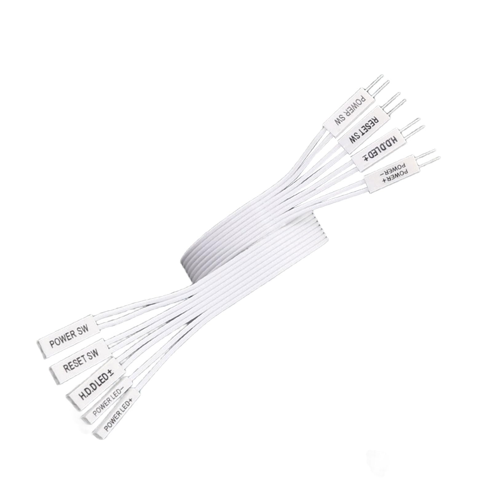 Elnwnnkc Case Connection Extender Cable Flexible Case Motherboards Extension Cable for Switches Power LED Power Switching Extension