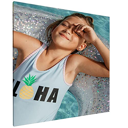 Gudina Faites Imprimer Votre Photo sur Toile.Impressions sur toile personnalisée avec vos photos.Photos sur Toile en Cadeau, Cadeaux Photo.Personnalisez la avec votre propre photo-20X20cm Sans cadre