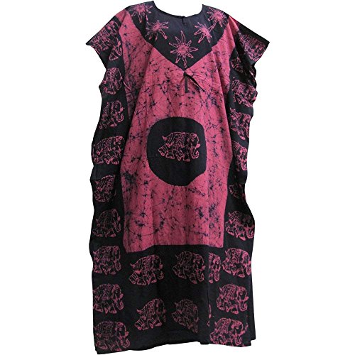 Image of Cotton Kaftan Dress Maxi Long Tunic Batik One Size
