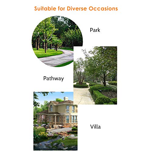 Ajcoflt LEDs flor movidos a energia solar Luz RGB Gramado Lâmpada IP55 Resistência à água Built-in 3