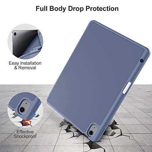 Image of Akkerds for iPad Air 11 Inch Case M4 /M3 /M2, Air 5th /4th Gen 10.9, Blue Gray