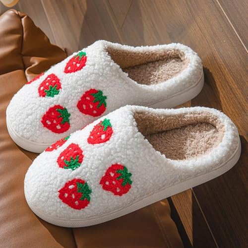 Slippers for Women Women Men Cute Slipper Fuzzy Plush Warm Slippers Indoor Outdoor Memory Foam House Home Winter Shoes2