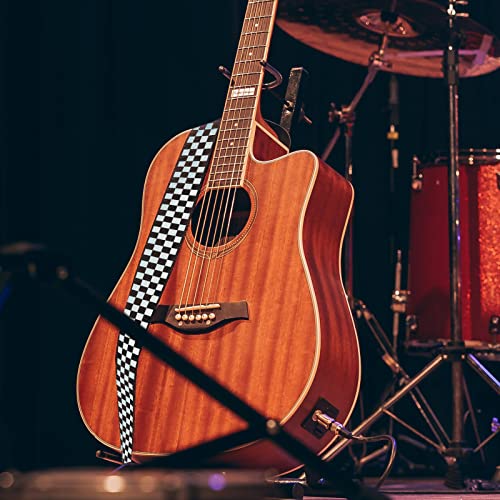 Sangle de guitare, sangle de guitare acoustique réglable en grille souple pour guitares basses, électriques et… - Les Beatles, Paul McCartney, John Lennon, RIngo Starr, George Harrison Sangle de guitare, sangle de guitare acoustique réglable en grille souple pour guitares basses, électriques et… – Image 7