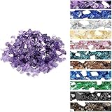 onlyfire 10 Pounds Fire Glass for Propane Fire Pit, 1/4 Inch Reflective Firepit Glass Rocks for Gas Fireplace and Fire Pit Table, Purple