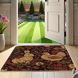 fauve de bourgogne croise papillon Décoration améliorée : le motif HD et le design unique donnent au paillasson un effet décoratif exceptionnel, adapté à différents styles d'espace et améliore la profondeur visuelle
