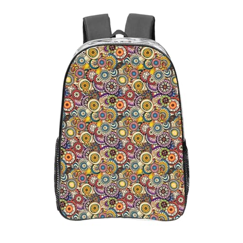 Grand sac à dos imprimé ethnique pour amener vos cours et vos dossiers au travail