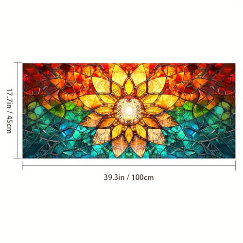 Película para ventana color mosaico 39.3x17.7 pulgadas miniatura 4