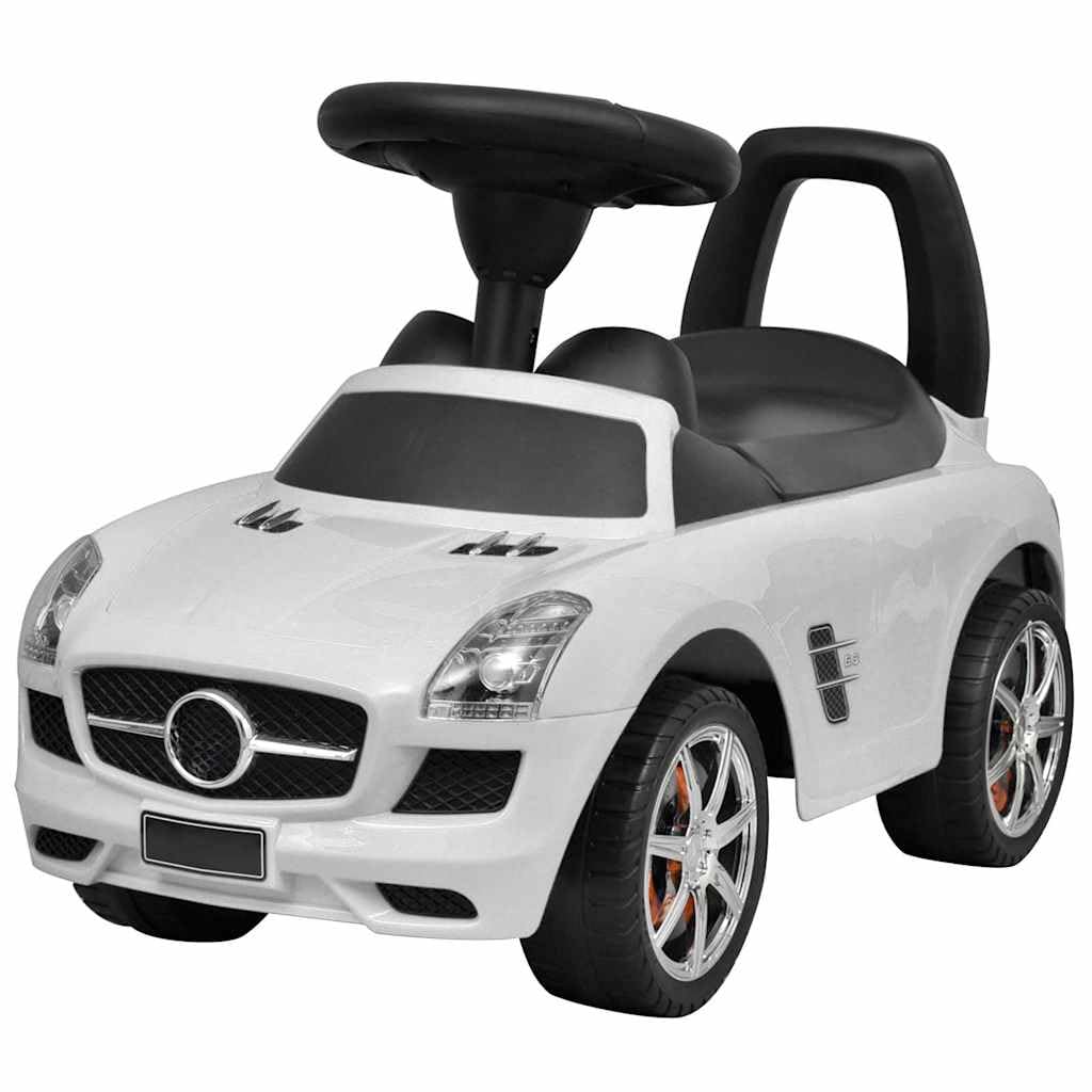 Mangloder - Carrito infantil para niños a partir de 2 años, con espacio de almacenamiento, ruedas de goma, música, sonido de claxon, plástico duradero, máx. 23 kg