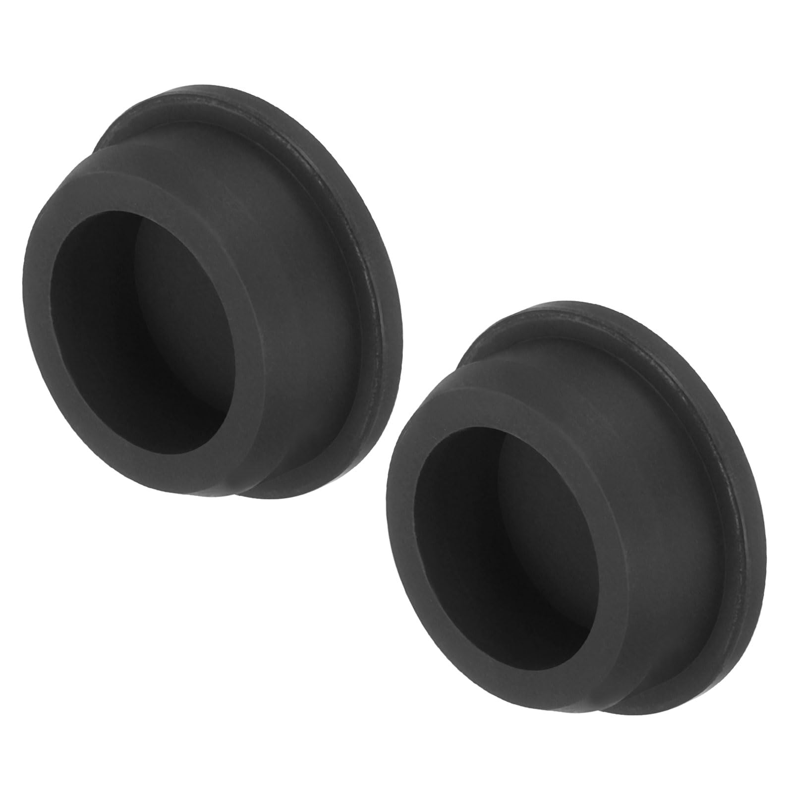 UXCELL High Temp Silicone T-Shaped Rubber Stopper Plugs - Dia 36mm/1.41 inch, Black, Pack of 2 (OD 42mm)