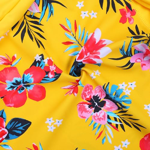 Image of BAOHULU Girls Rash Guard Swimsuit 2 Pieces Long Sleeve Bathing Suit UPF 50+ Quick Dry Beach Swimwear Size 3-14 Years