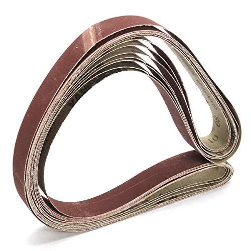 Sagar 7pcs 1x42 Inch Mixed Grit Sanding Belts Set 801000 Grit
