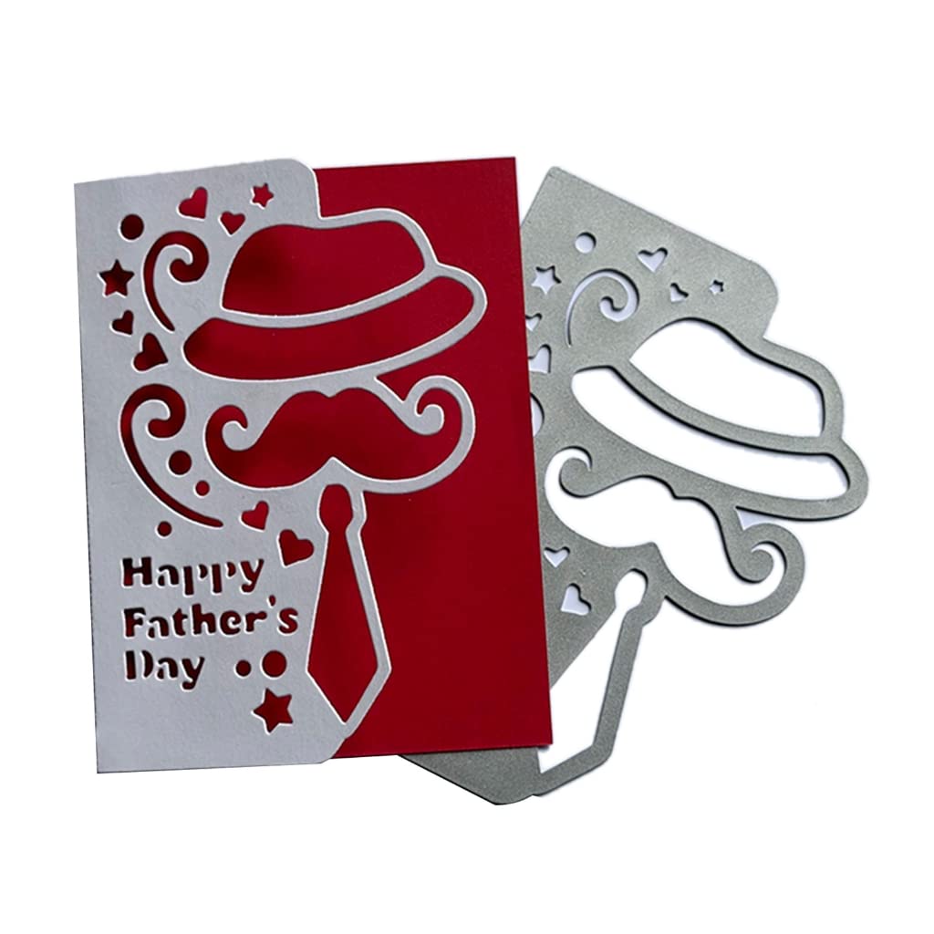 Happy Father's Day Metal Cutting Die Stencil - Carbon Steel Scrapbooking & Card Making Decoration