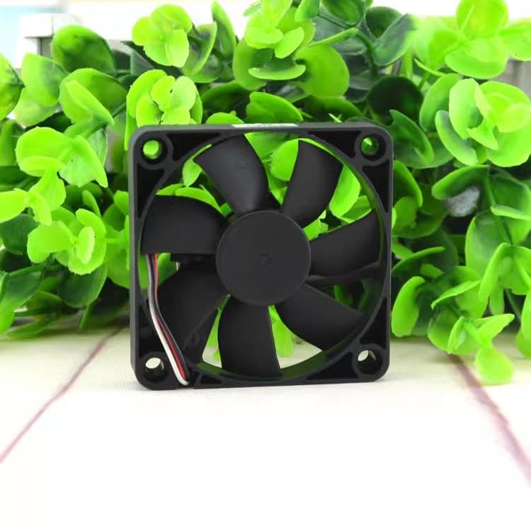 Ultra-Thin 6010 DC 12V Cooling Fan - FD1260107B-2R, 60mm x 10mm, 1.68W Heat Dissipation