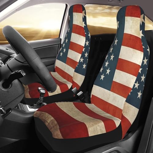 Housse de coussin universelle pour sièges avant voiture vintage USA