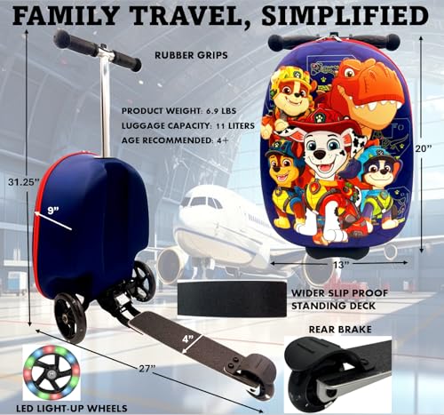 Fast Forward Nickelodeon Scooter Suitcase