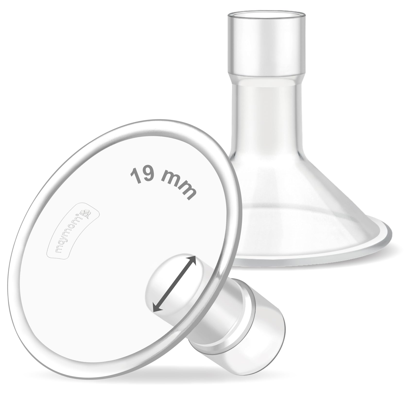 Maymom MyFit 19mm Shield (2pc) Compatible w Maymom Widemouth Connector Not Original Spectra S2 Accessories Spectra S1 Not Original Spectra Pump Parts Spectra Flange