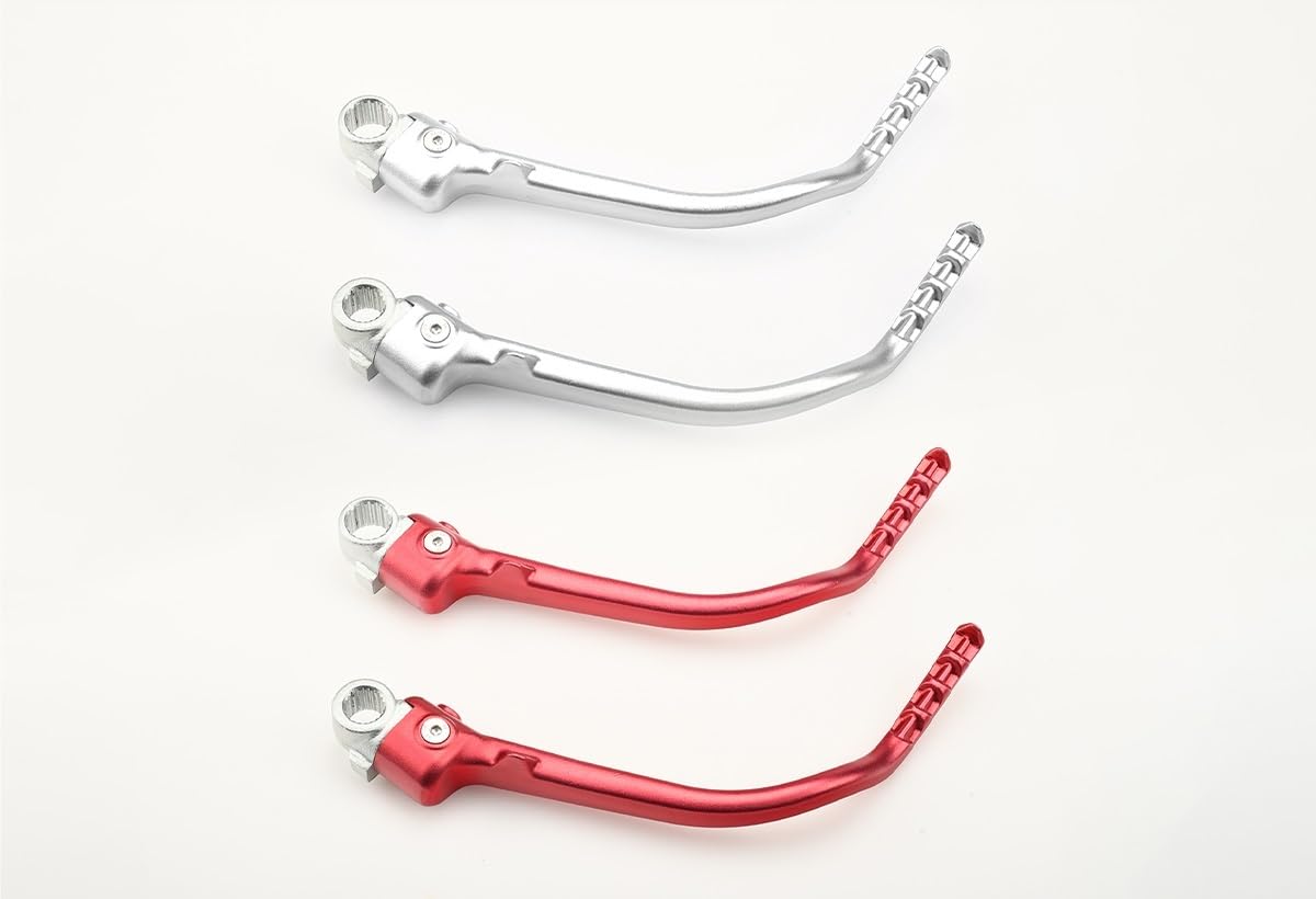Adatto per HONDA CRF250R CRF450R CRF 250R 450R 250 450 R Moto Forgiato Kick Start Starter Leva Pedale Pedivella Accensione Moto(Style B Red)