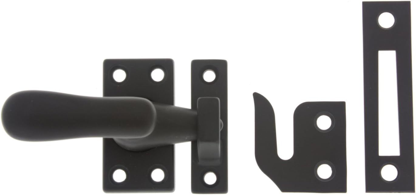 idh by St. Simons 21014-10B Professional Grade Quality Genuine Solid Brass large Casement Fastener, Oil-Rubbed Bronze