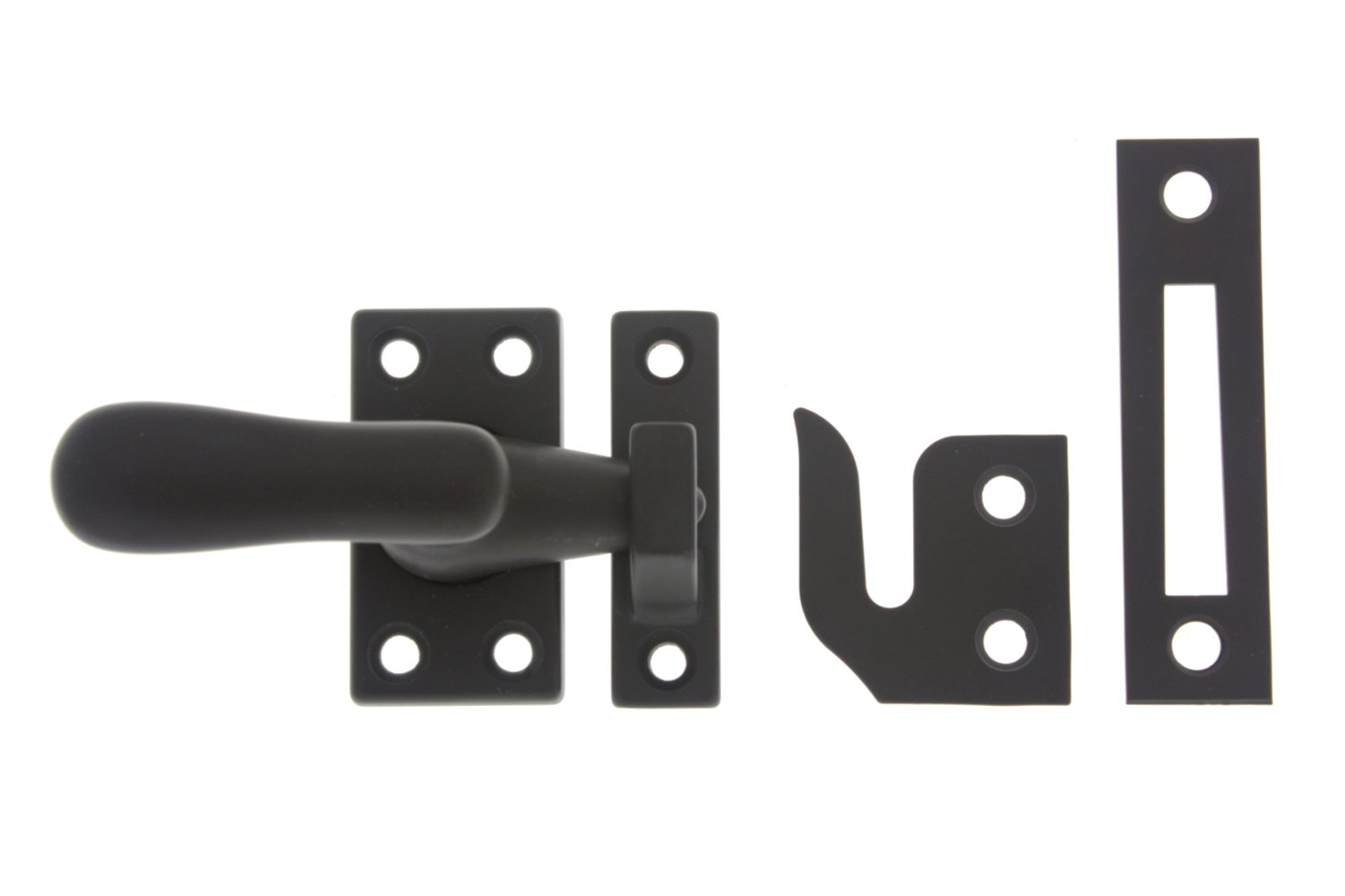 idh by St. Simons 21014-10B Professional Grade Quality Genuine Solid Brass large Casement Fastener, Oil-Rubbed Bronze