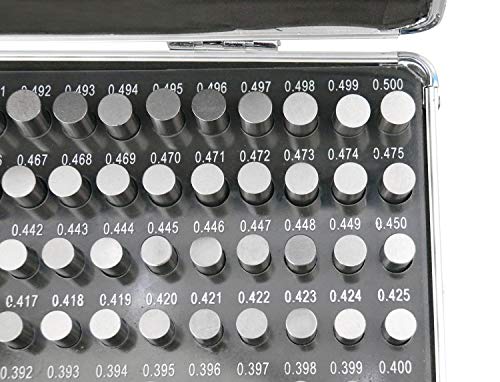 Accusize Industrial Tools M2(-)A 0.251''-0.500'', 250 Pc Steel Plug Pin Gage Set thumb #6