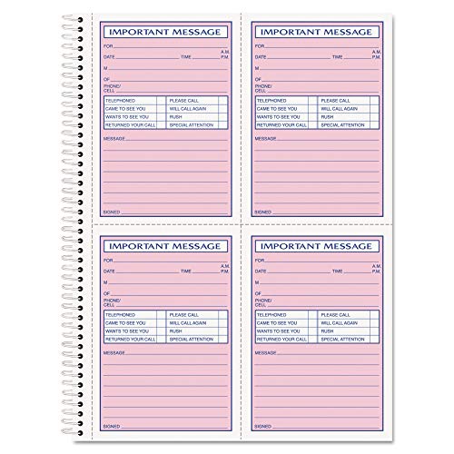 BOOK,PHONE REC,NCR,8.5X11