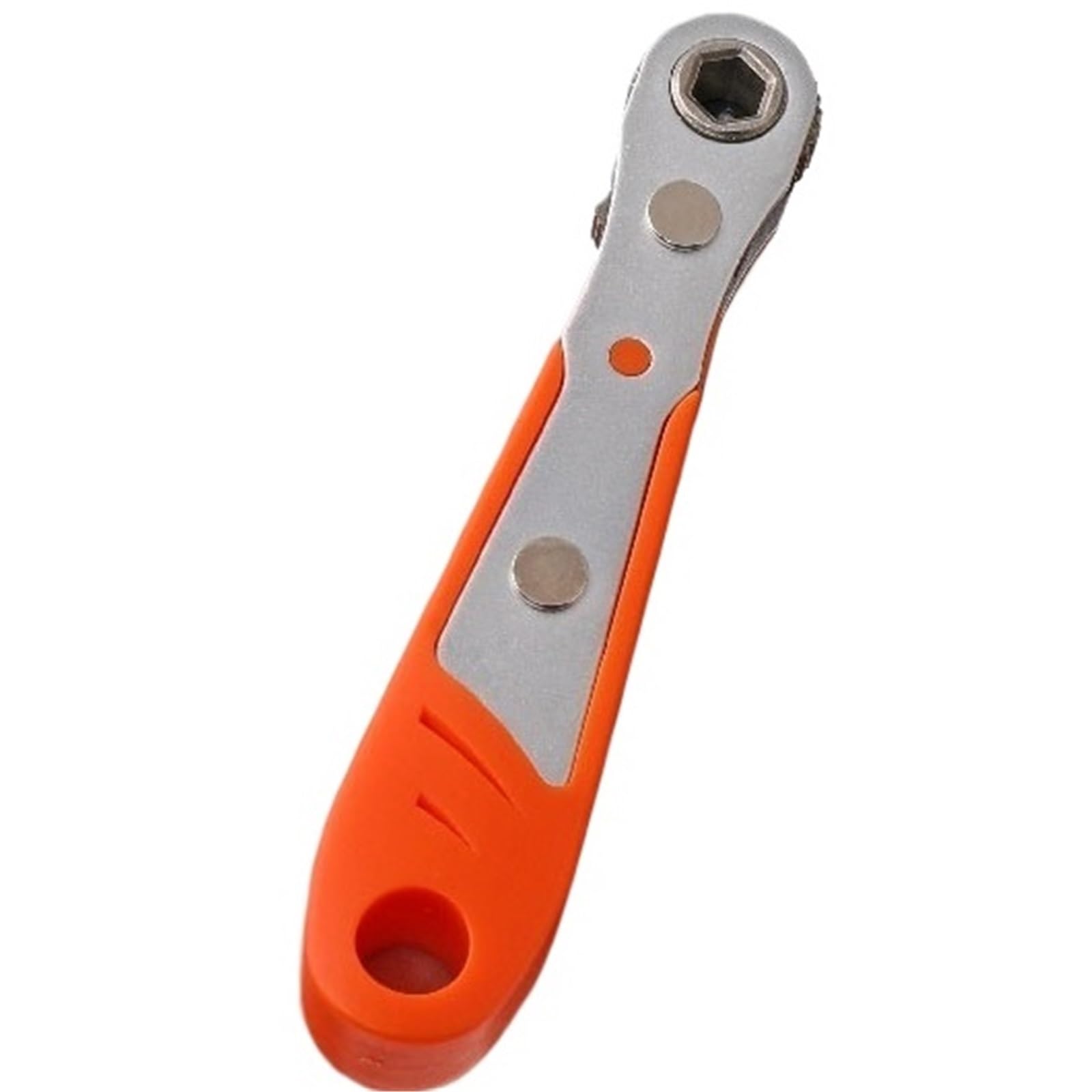 ZGUOUZANTYE Ratcheting Wrench Set, 72 Teeth Socket Mini Wrench 1/4 Inch Double Ended Quick Release Ratchet Hexagon Spanner Rod Screwdriver Bit Tool(1 Pc 36t)